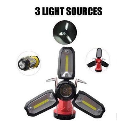 Linterna LED Multifunción COB Recargable USB