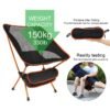 Silla Ultraligera Plegable Camping Alta Resistencia
