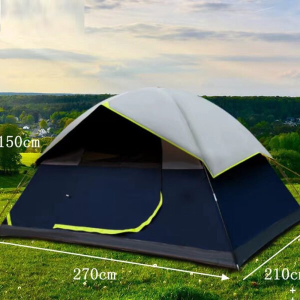 Tienda Camping 4 Personas Darkroom Negra