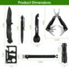 Kit de supervivencia 47 piezas para camping