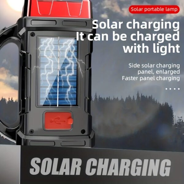 Linterna Solar LED Recargable para Camping