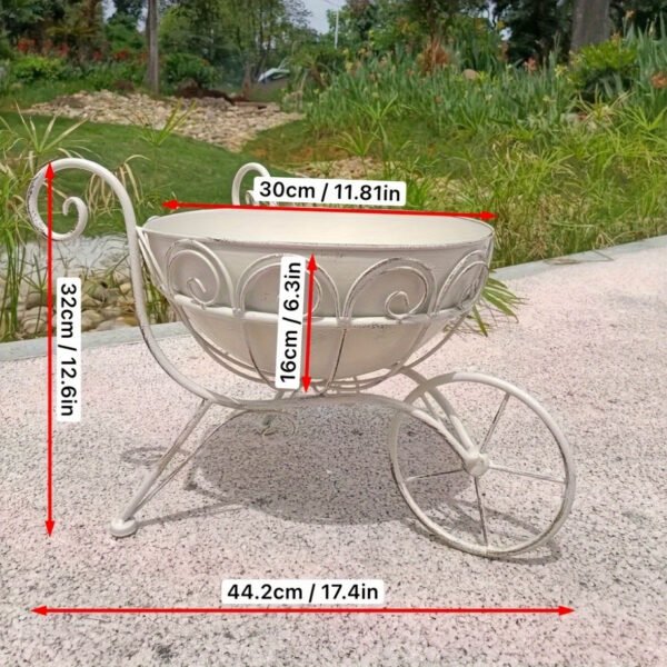 Carretilla Jardinera Vintage de Hierro