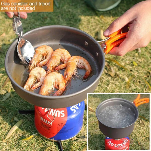 Set de Cocina para Camping Outdoor Naranja