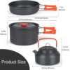 Set de Cocina para Camping Outdoor Naranja