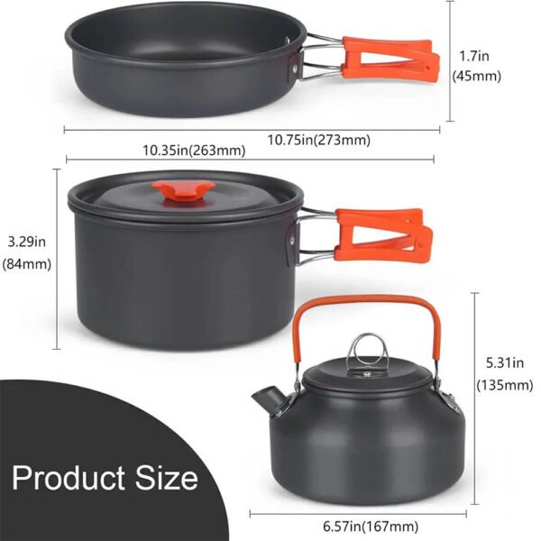 Set de Cocina para Camping Outdoor Naranja