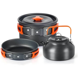 Set de Cocina para Camping Outdoor Naranja