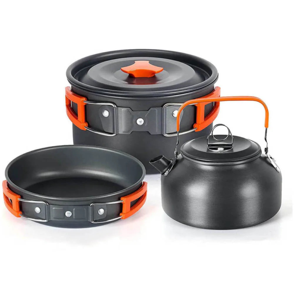 Set de Cocina para Camping Outdoor Naranja