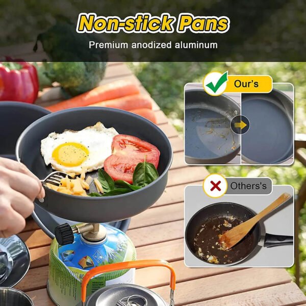 Set de Cocina para Camping Outdoor Naranja