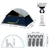 Tienda Camping 4 Personas Darkroom Negra