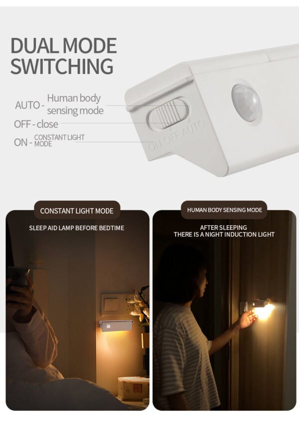 Luz LED Magnética con Sensor de Movimiento